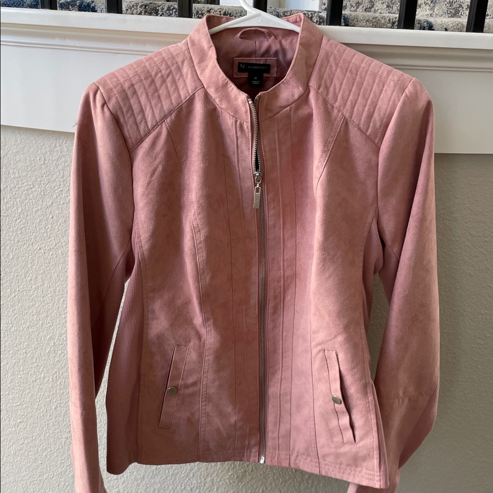 New Directions Pink Bomber Jacket
